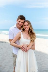 Wedding couple in Melbourne Beach Florida