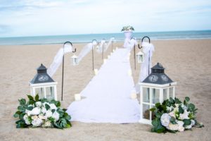 Wedding ceremony photograph on Florida beach