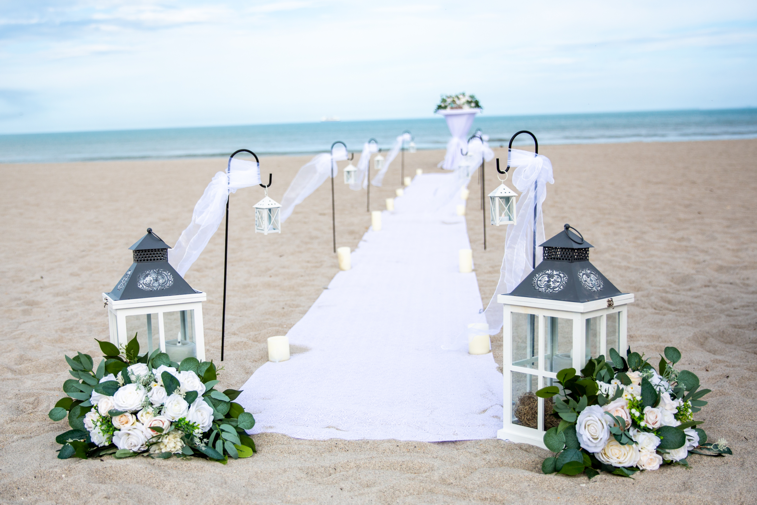 Wedding ceremony photograph on Florida beach